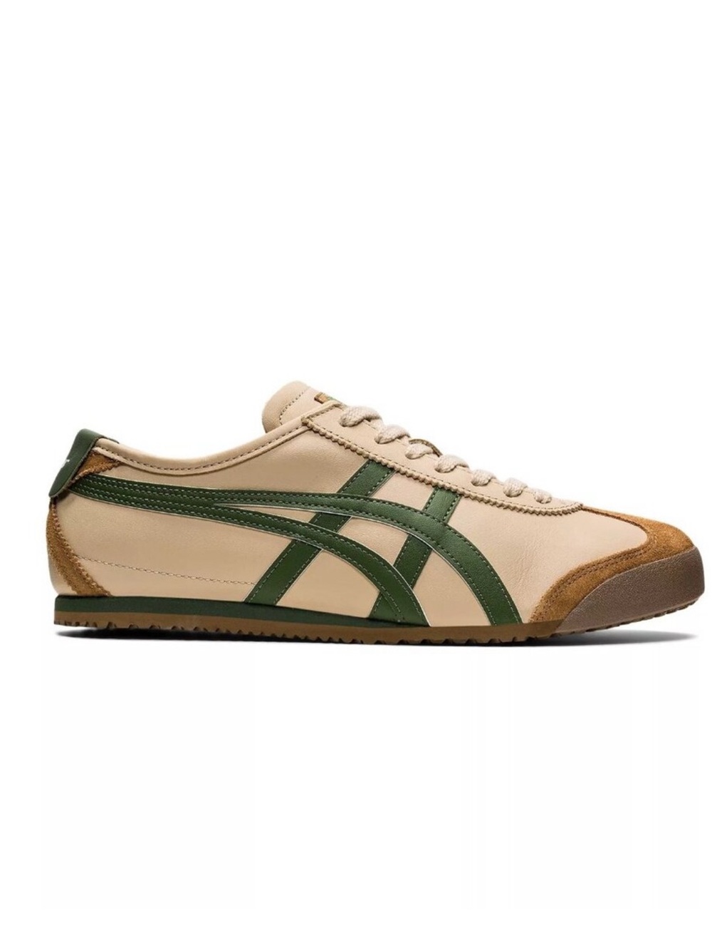 NWOT Onitsuka Tiger MEXICO 66 in Beige/Grass Green Men’s Size 11